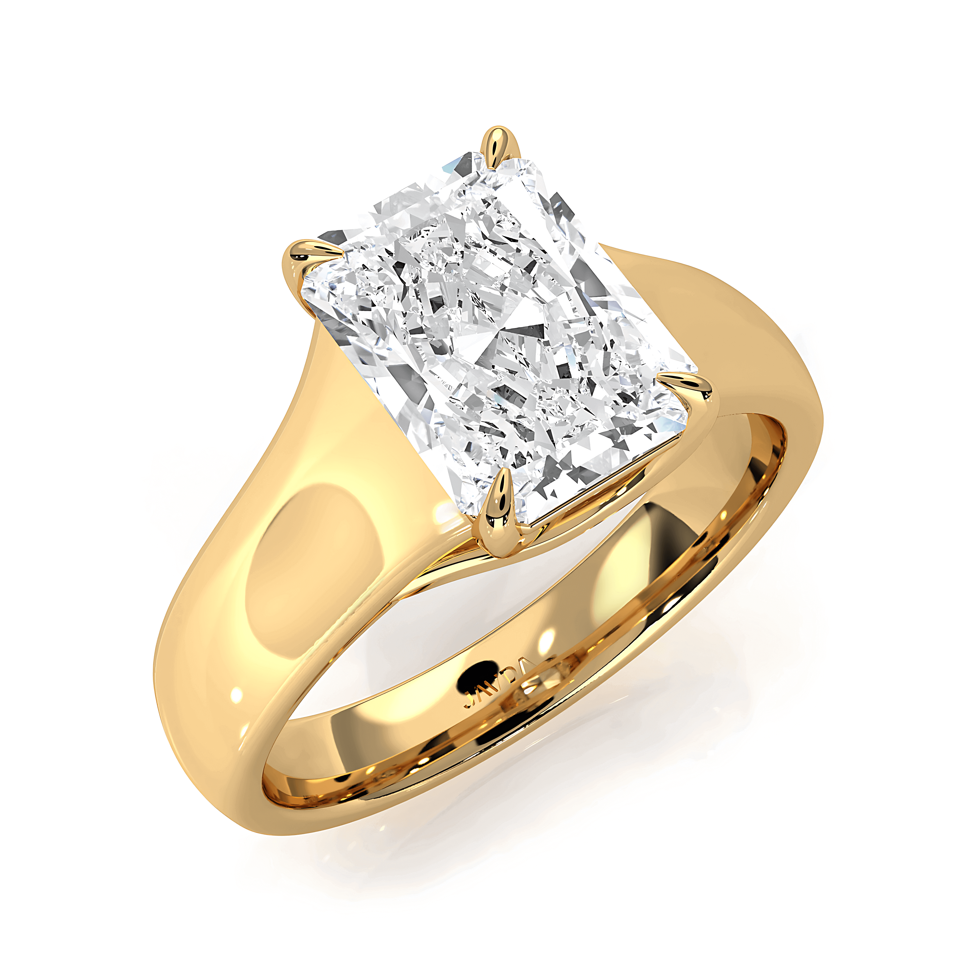 5g Trellis Solitaire Lab Grown Diamond IGI Certified Engagement 5.5mm Ring 1.00 Ctw.